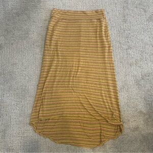 prAna Women’s Striped High‑Low Skirt Size Large